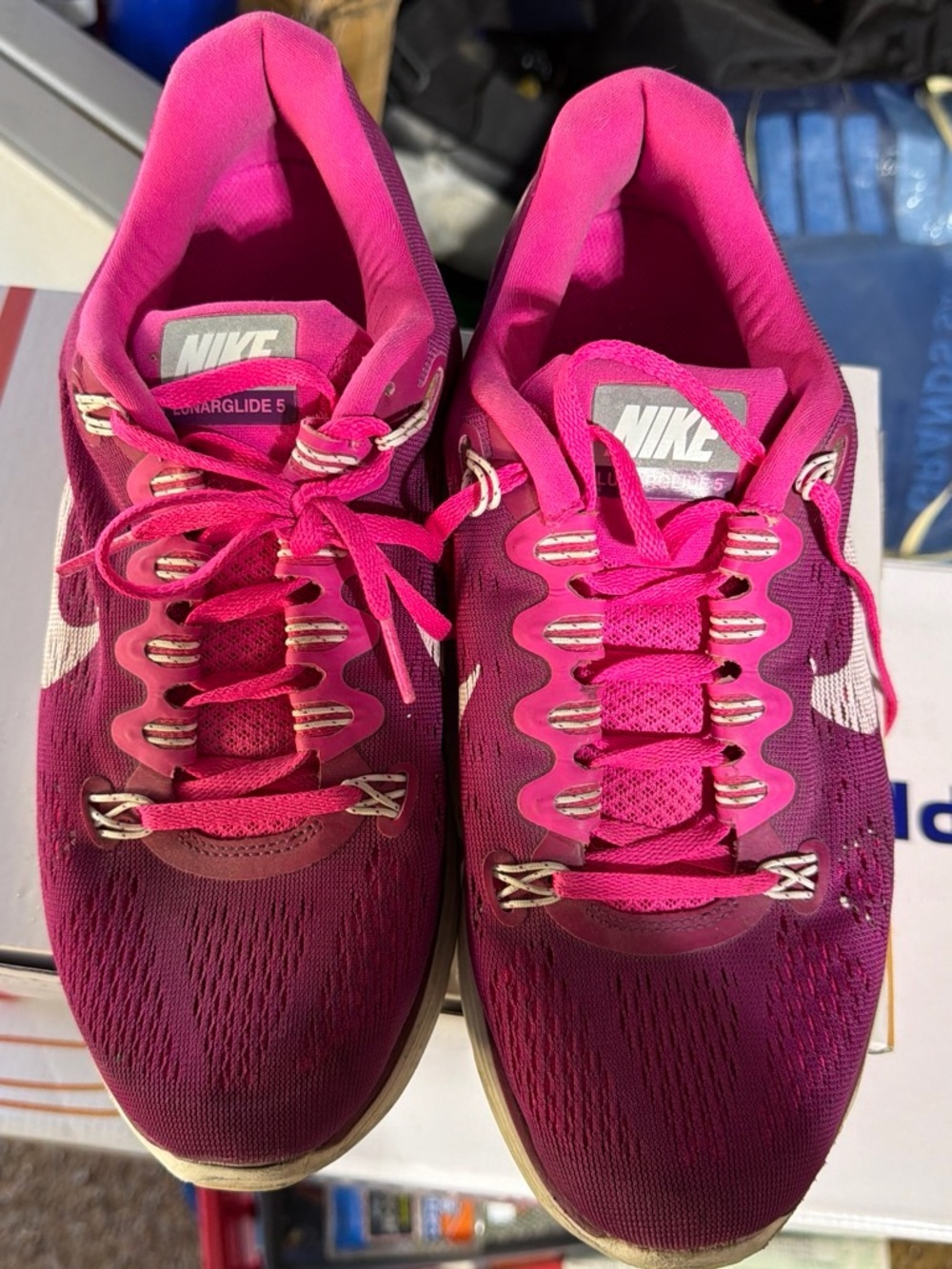 Nike Women’s Bright Pink and Magenta Running Shoes